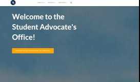 
							         Student Advocate's Office – Problems with the University? We can Help!								  
							    