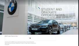 
							         Student and Graduate Opportunities | BMW Careers | BMW UK								  
							    