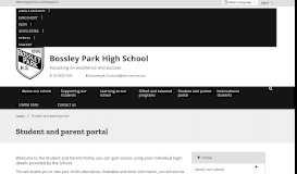 
							         Student and parent portal - Bossley Park High School								  
							    