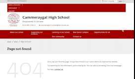 
							         Student and parent portal - Cammeraygal High School								  
							    