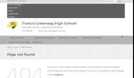 
							         Student and Parent Portal - Francis Greenway High School								  
							    
