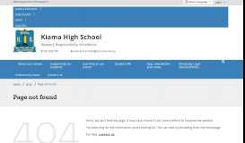 
							         Student and parent portal - Kiama High School								  
							    