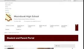 
							         Student and Parent Portal - Moorebank High School								  
							    