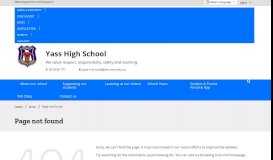 
							         Student and parent portal - Yass High School								  
							    