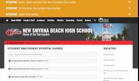 
							         Student and Parent VPortal Guides - New Smyrna Beach High School								  
							    