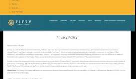 
							         Student Apartments in San Diego, CA | Privacy Policy - Fifty Twenty-Five								  
							    