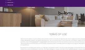 
							         Student Apartments | Terms of Use - Bellamy Florence								  
							    