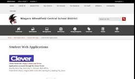 
							         Student Applications / Student Web Applications - Niagara Wheatfield ...								  
							    