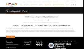 
							         Student Applicaton Portal | Umoja Community								  
							    