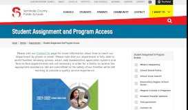 
							         Student Assignment and Program Access | Seminole County Public ...								  
							    