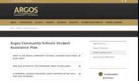 
							         Student Assistance Plan | Students - Argos Community Schools								  
							    