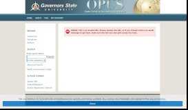 
							         Student Assistant Portal - Governors State University								  
							    