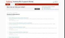 
							         Student Attendance : Fedena Pro Support Portal								  
							    