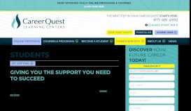 
							         Student Career Services | Career Quest Learning Centers								  
							    