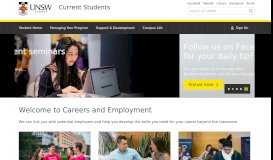 
							         Student Careers & Employment | UNSW Current Students								  
							    