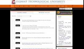 
							         Student Corner - Gujarat Technological University								  
							    