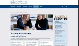 
							         Student Counselling Center: University of Hohenheim								  
							    