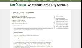 
							         Student Data – Departments – Ashtabula Area City Schools								  
							    