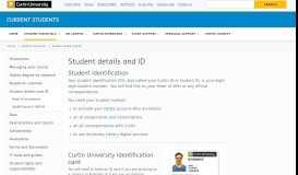 
							         Student details and ID - Current students | Curtin University, Perth ...								  
							    