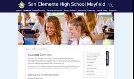 
							         Student Devices - San Clemente High School Mayfield								  
							    
