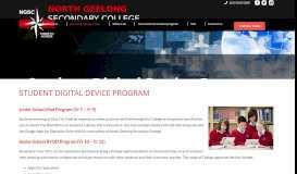 
							         Student Digital Device Program – North Geelong Secondary College								  
							    
