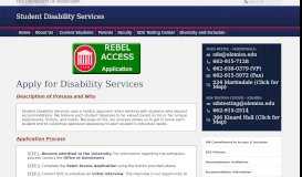 
							         Student Disability Services | Apply for Services - Student Disability ...								  
							    