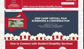 
							         Student Disability Services - Miami University								  
							    