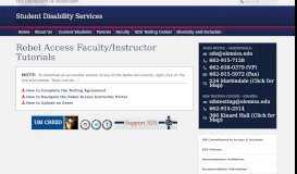 
							         Student Disability Services | Rebel Access Faculty/Instructor Tutorials ...								  
							    