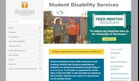 
							         Student Disability Services | The University of Tennessee, Knoxville								  
							    