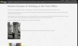 
							         Student Dreams of Working in the Oval Office – Thomas College								  
							    
