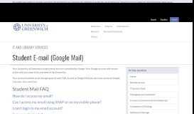 
							         Student E-mail (Google Mail) | IT and Library Services | University of ...								  
							    