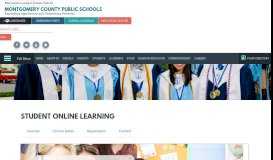 
							         Student eLearning - Montgomery County Public Schools, Rockville, MD								  
							    