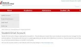 
							         Student Email Account - Bunker Hill Community College								  
							    