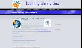 
							         Student email account - Leeming Library Linx								  
							    
