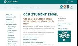 
							         Student Email - Coastal Carolina University								  
							    