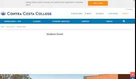 
							         Student Email | Contra Costa College								  
							    