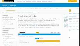
							         Student email help - Current Students - Curtin University								  
							    