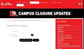 
							         Student Email Lookup - For Students - Imperial Valley College								  
							    