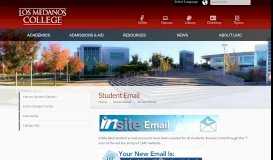 
							         Student Email - Los Medanos College								  
							    