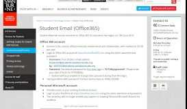 
							         Student Email (Office365) | Swinburne University, Sarawak ...								  
							    