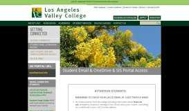 
							         Student Email & OneDrive Access: Los Angeles Valley College								  
							    
