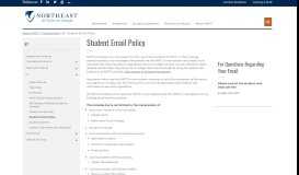 
							         Student Email Policy - Northeast Wisconsin Technical College								  
							    