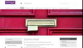 
							         Student email (The University of Manchester) - IT Services								  
							    