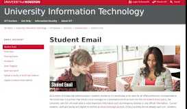 
							         Student Email - University of Houston								  
							    