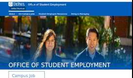 
							         Student Employment | DePaul University, Chicago								  
							    