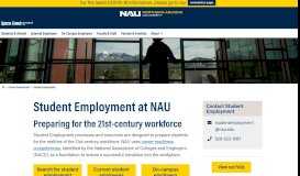 
							         Student Employment - Northern Arizona University								  
							    
