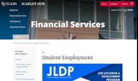 
							         Student Employment Office | Office of Financial Aid | Rutgers University								  
							    