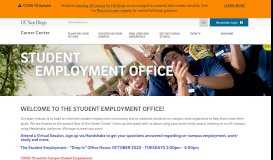 
							         Student Employment Office - UCSD Career Center								  
							    