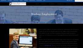 
							         Student Employment - Patrick Henry College								  
							    