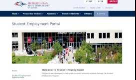 
							         Student Employment Portal - MSU Denver								  
							    